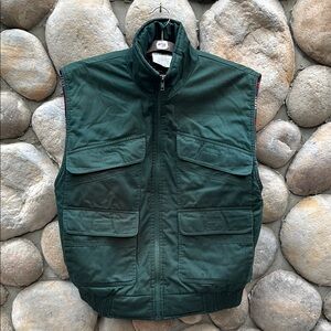 Vintage J.D.Michael Flannel Lined/Hunter Green Utility Vest